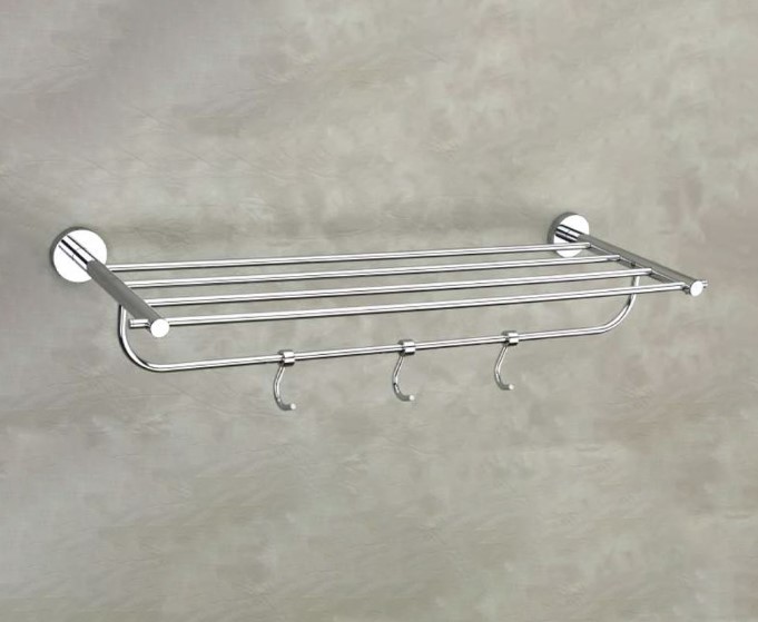 OCEAN Towel Rack Stainless Steel Bathroom Commercial Hotel Spa Wall Mount Heavy-Duty Multi-Bar Anti-Rust Waterproof Easy Install Professional Grade Durable High Capacity Rustproof Ocean Wave Design Space Saving Modern Luxury Secure Mounting Robust